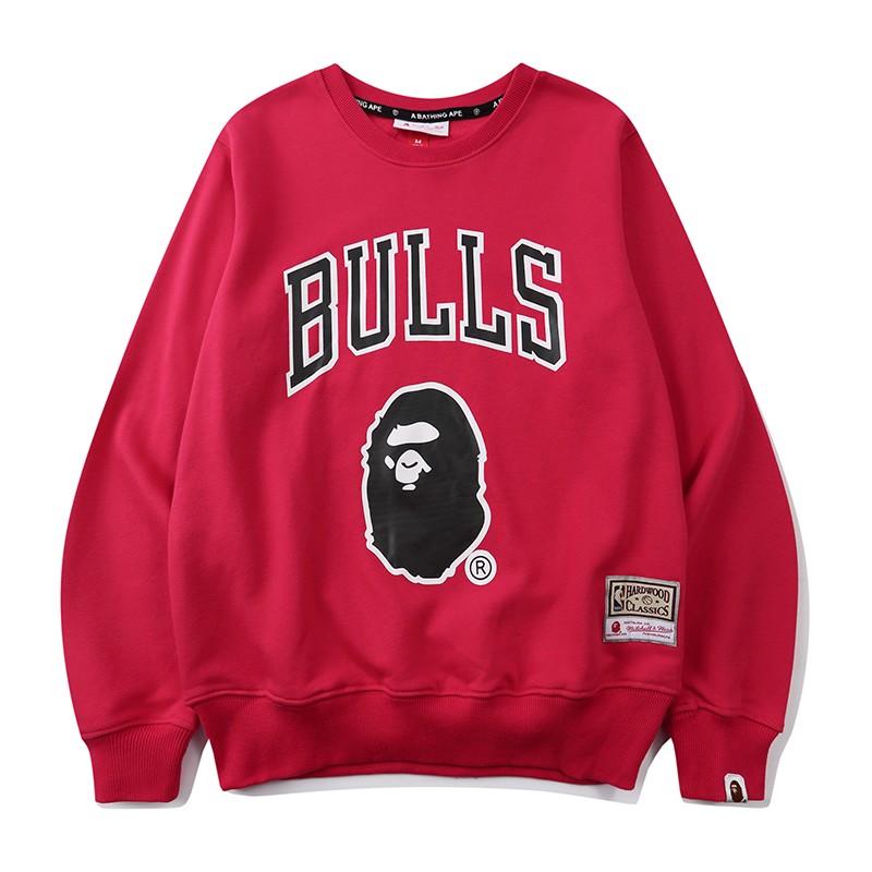 NBA x Bape Union Sweatshirt Red M~3XL B51XC857